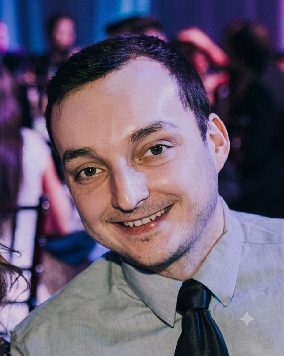 James wearing a tie
